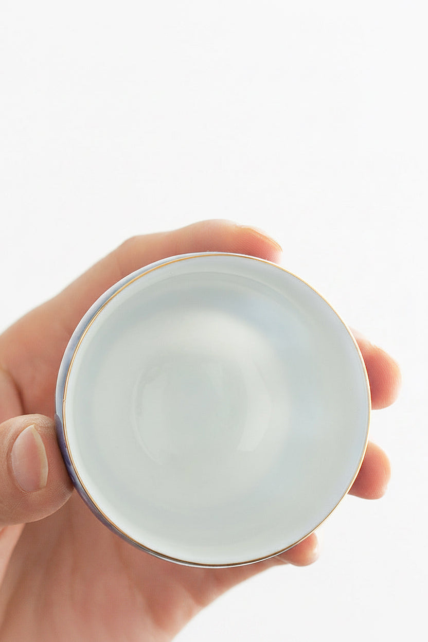 Premium Handmade Chinese Blue & White Porcelain KungFu Teacup