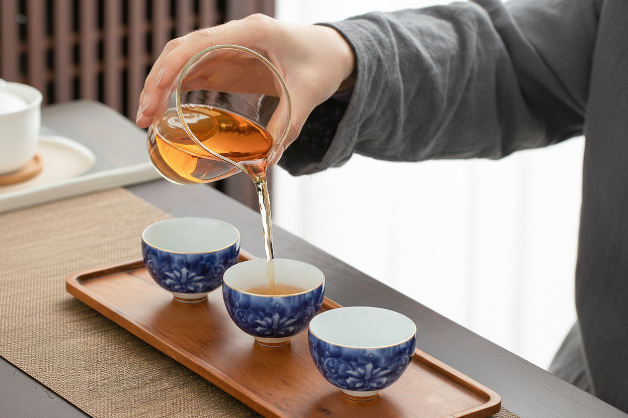 Premium Handmade Chinese Blue & White Porcelain KungFu Teacup