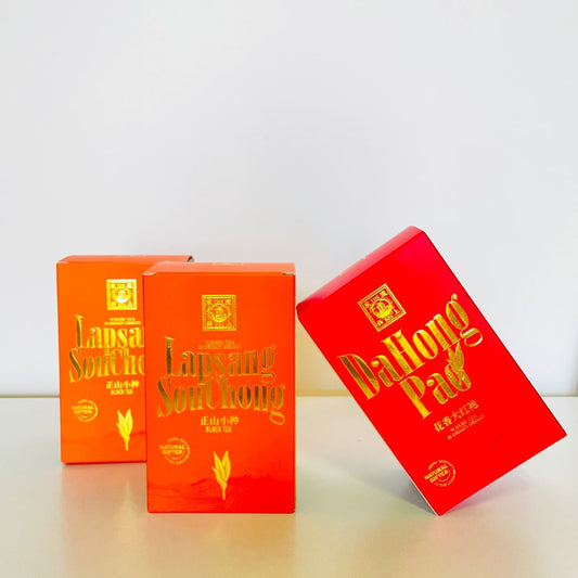 blacktea lapsang souchong and Dahongpao Oolong tea are great gift ideas